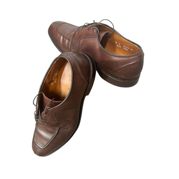 Allen Edmonds 8464 Mens Hancock Split Toe Dress Shoes Sz 11 3E Brown Leather USA ALLEN EDMONDS 8464 Hancock Split Toe Leather Oxford Shoes  main image 4